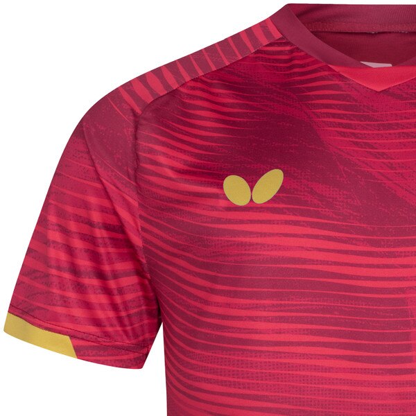 Butterfly USA Team 25 Shirt - Red - Front - Logo